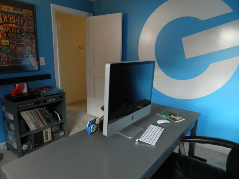 office remodel designer interior blue