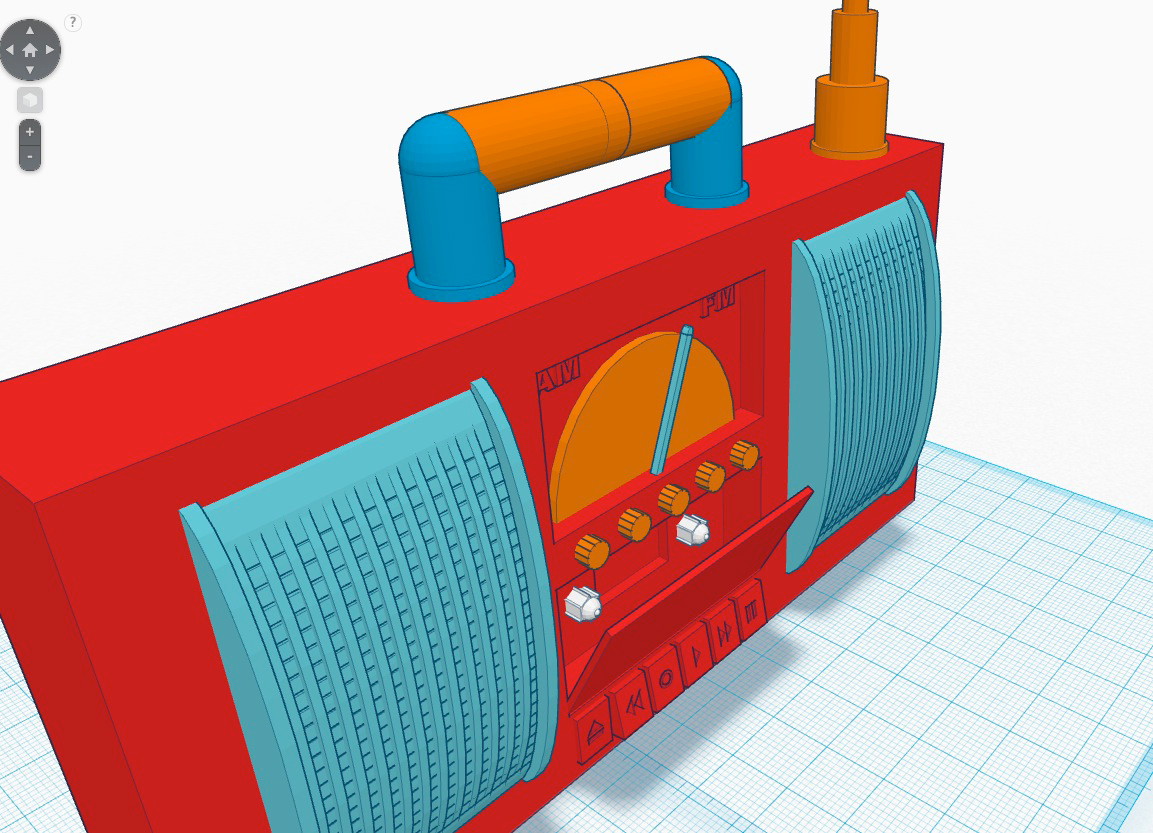3D Printed Radio Boombox