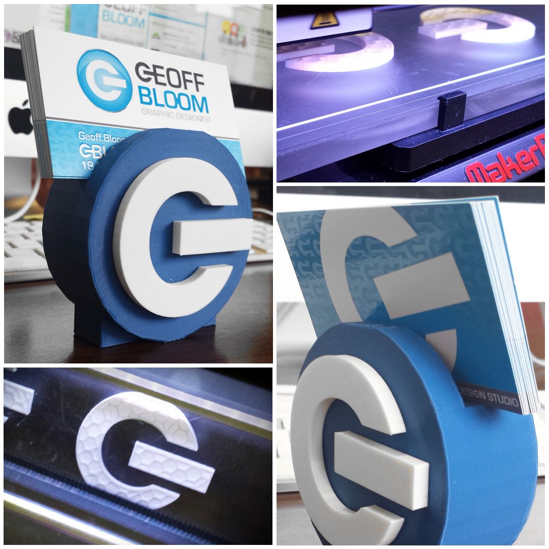 3D printed logo graphic designer gigawatt graphics