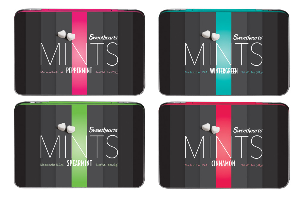 Designer Mints Sweethearts Mints Packaging Design - Gigawatt Graphics