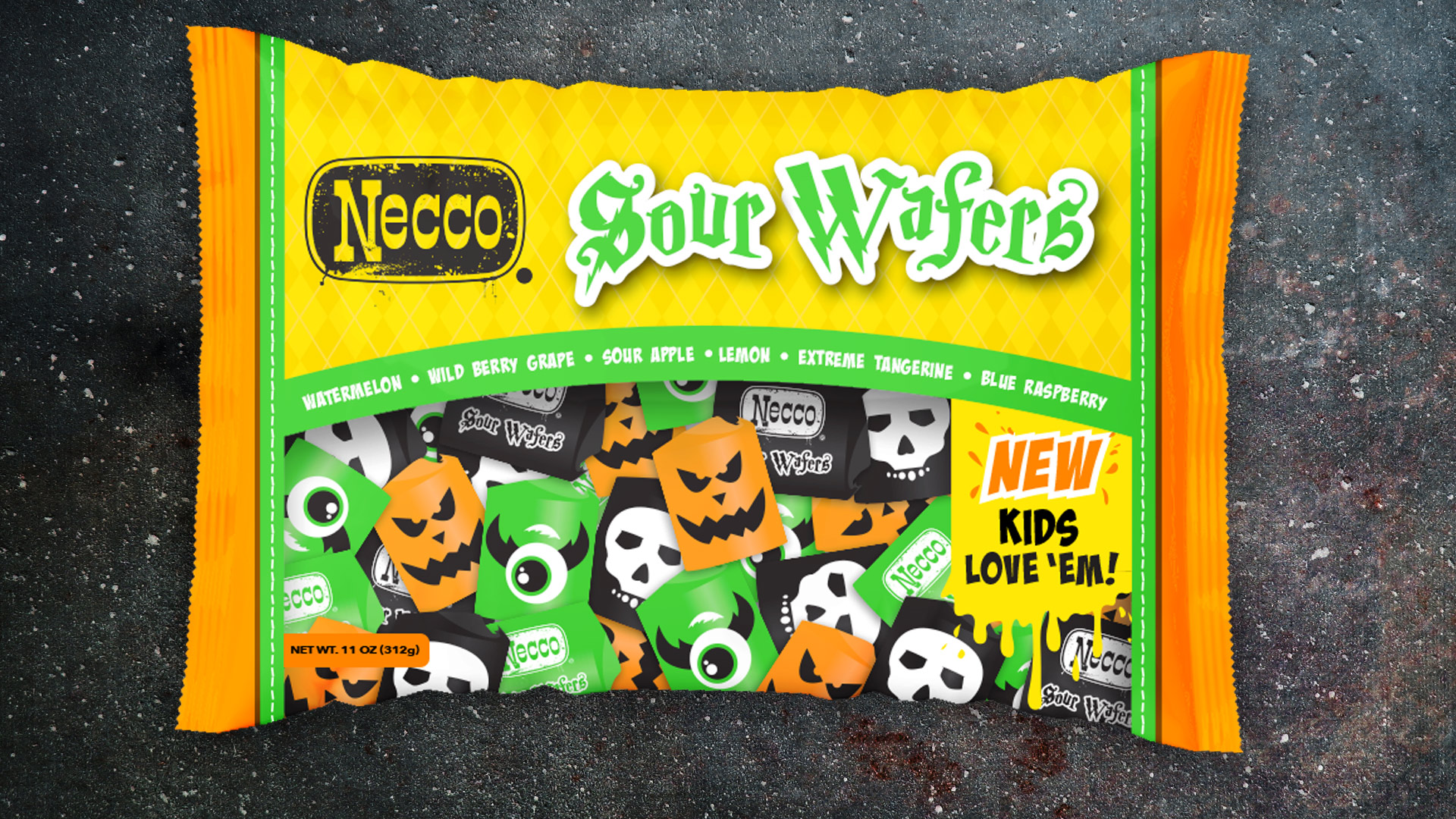 Sour Halloween Necco Wafers